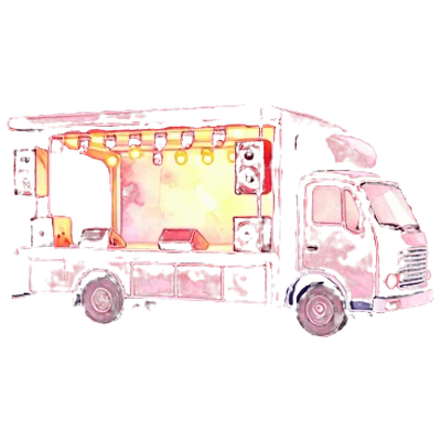 電子花車